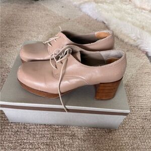 INTENTIONALLY BLANK Nude Leather Heeled Shoes 10